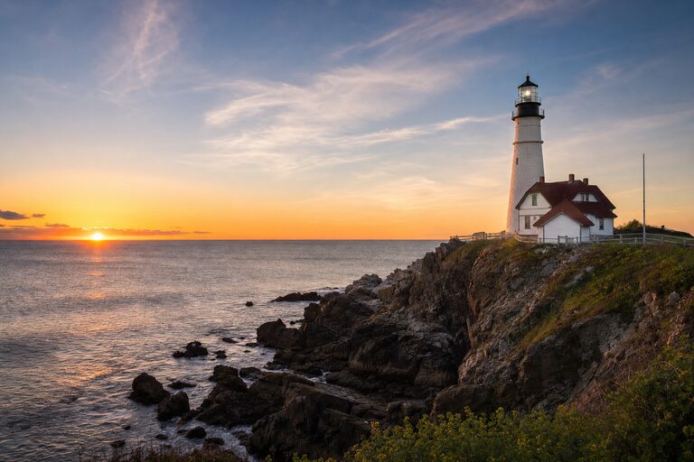 Golden Ratio — a lighthouse placed on the classical 1:1.618 proportion