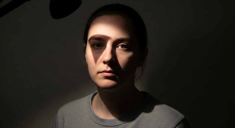 Rembrandt Lighting — the signature triangle of light on the shadowed cheek